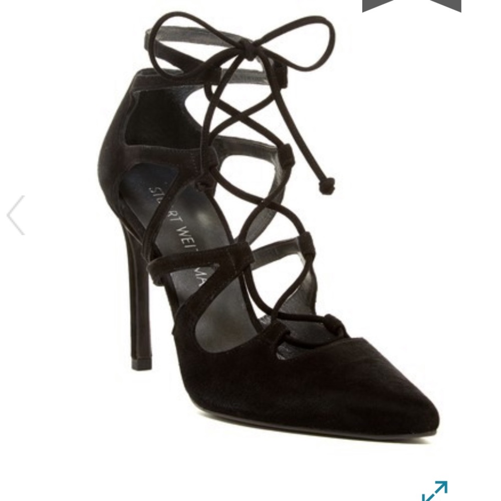 Elegant Stuart Weitzman suede heels. Used once
